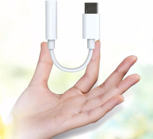 USB C to 3.5mm Headphone Jack Adapter for iPhone 15/15 Pro/Pro Max/Plus, Type C Aux Dongle Compatible with iPad