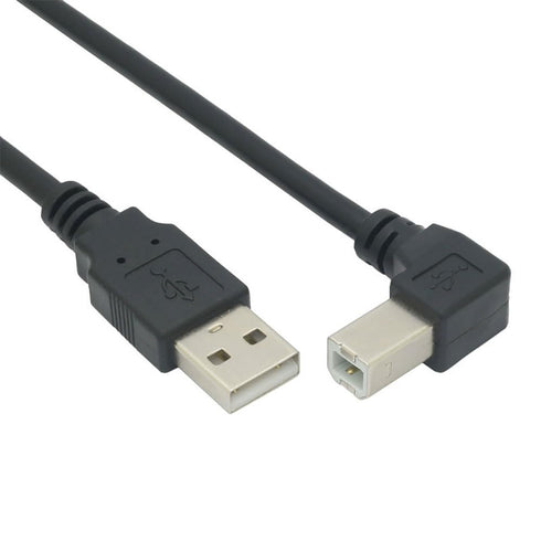 Tivid 59" 2.0 90 4.9 USB High Speed Right Angle Printer/Scanner Cable - Degree USB A Male to B Male - Feet