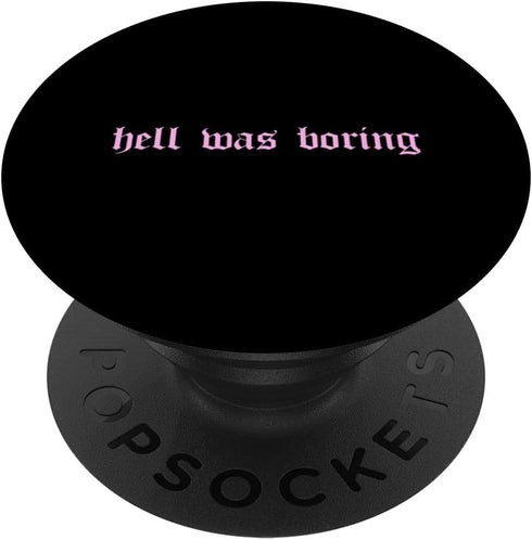 PopSockets Standard PopGrip - Hell Was Boring Devil Soft Grunge Eboy Egirl Aesthetic