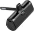 Mini Portable Charger 5000mAh, Ultra Compact Power Bank with Built-in Phone Holder, LED Light, LCD Display for Travel,