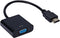 Zuya HDMI to VGA Adapter,Gold-Plated HDMI to VGA Adapter Converter Full HD 1080P