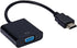 Zuya HDMI to VGA Adapter,Gold-Plated HDMI to VGA Adapter Converter Full HD 1080P