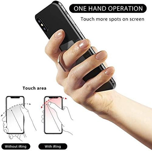 iRing Link, Wireless Charging Friendly Phone Holder, Cell Phone Ring Grip and Stand for iPhone and Galaxy
