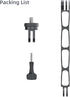 Aluminum Alloy Extension Arm Mount, Compatible with Insta360 ONE X4/X3, GoPro Hero 12/11/10, DJI Osmo Action 4/3/2,
