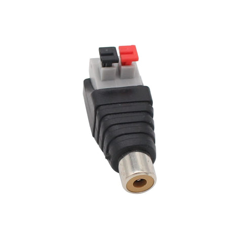 Speaker Phono Wire Cable to Audio Male Female RCA Connector Adapter Plug (10 Pack) - 5 Male and 5 Female