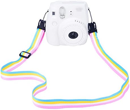 Sunmns Camera Neck Shoulder Strap Compatible with Instax Mini 12 11 9 8 90 70 Instant Film Camera, Rainbow