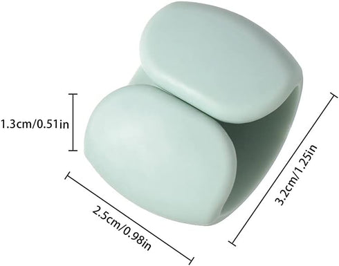 10Pcs Colorful Silicone Cable Winder, Portable Travel USB Charger Holder for Desk Organizer Clamp Wire Management