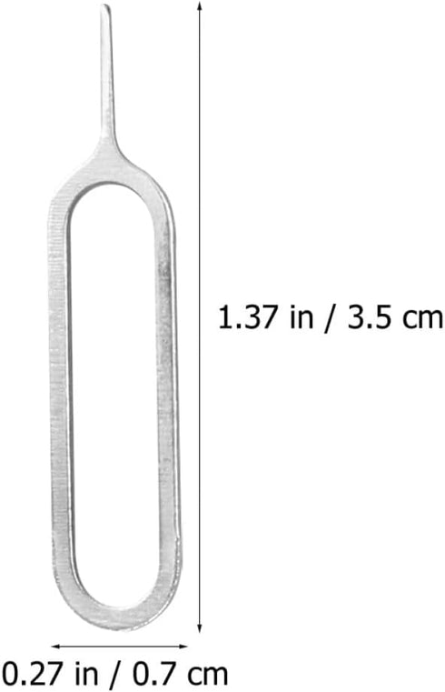400pcs Beaupretty Sim Card Removal Pins Ejector Tool for Smartphones Universal Phone Sim Eject Pin Silver Metal