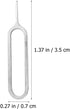 400pcs Holibanna Sim Tray Remover Pin Kit Universal Sim Needle Eject Tool for Smartphones and Mobile Phones Silver