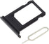 SIM Card Tray Holder Slot Replacement for iPhone Xs, Space Gray/Black with Waterproof Rubber Ring and Eject Pin