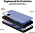 GOOSPERY Magnetic Door Bumper Case for Galaxy S21, Card Holder Wallet Case, Dual Layer Protective Cover (Lilac Purple)