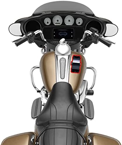 Heavy Duty Magnetic Mount Aluminum Smartphone Holder with Security Tether, Best for Motorcycle, Snow Mobile, Forklift,