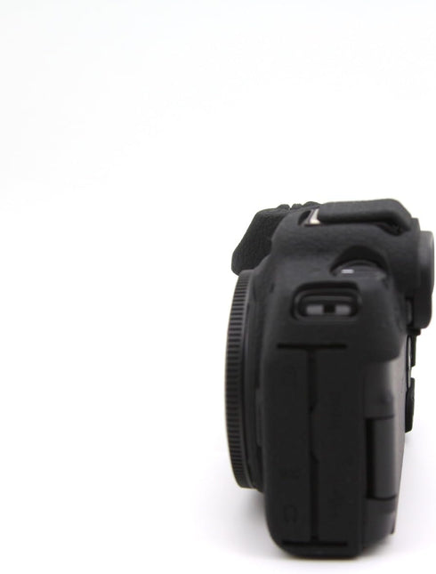 BMAOLLONGB R8 Camera Case, Lightweight Thin Silicone Rubber Cover for Canon Eos R8 (Black)
