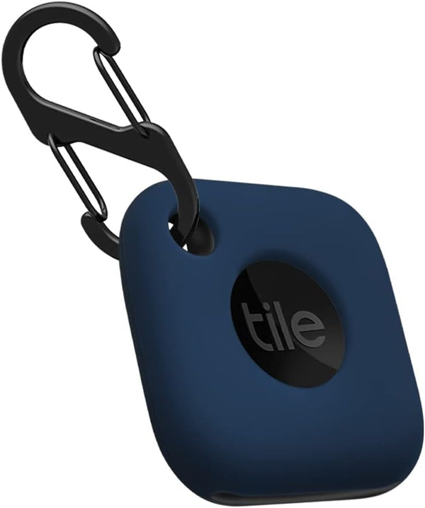 Geiomoo Silicone Case for Tile Mate 2022 Tracker, Soft Flexible Scratch Resistant Cover with Carabiner