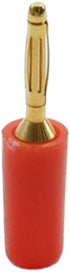 2mm Banana Plugs for Speaker Wire,Gold Plated Musical Speaker Cable Wire Pin Jack Test Probes Connectors for Amplifier,10Pcs Red