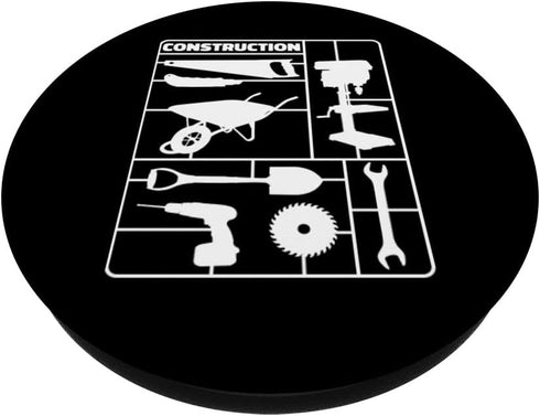 PopSockets Swappable PopGrip for Construction Worker Tools, Contractor Laborer Carpenter