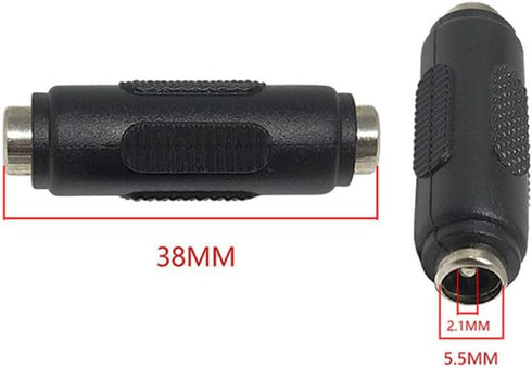 Artilits 2pcs 2.1x5.5mm 12V 5.5mm 2.1mm DC Power Adapter Converter, DC Power X for CCTV Security Camera, DVR, Car