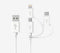 Apple MFI Certified 3-in-1 Cable, Lightning/Type C/Micro USB for iPhone, iPad, Huawei, Samsung Galaxy, 6FT White