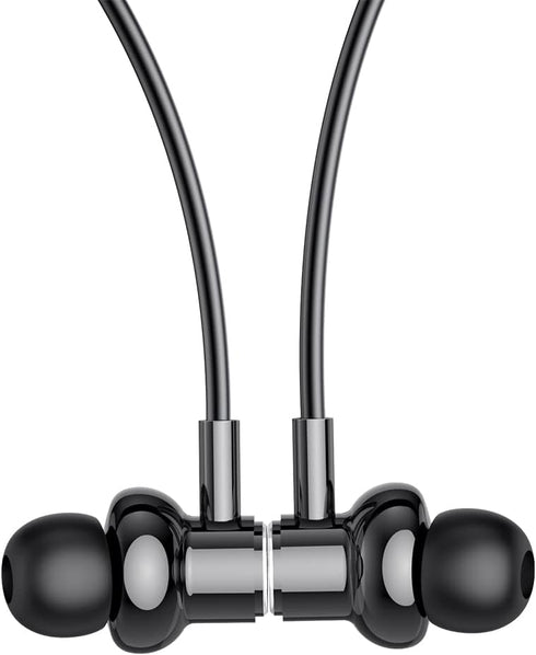 Wireless Bluetooth Headphones with TF Card Slot, 100H Playtime Neckband Earbuds for Sports, Home Office, Video