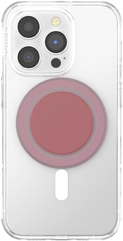 PopSockets Phone Grip - Clay Soft Touch, Compatible with MagSafe, Expanding Kickstand, Adapter Ring Included