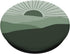 Minimal Sage Green Mountain Sun Sunset Boho Chic Aesthetic PopSockets Standard PopGrip