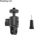 Aluminum 360 Degree Rotation Camera Mount, 1/4 Screw Adjustable Adapter for GoPro Hero and Other Action Cameras
