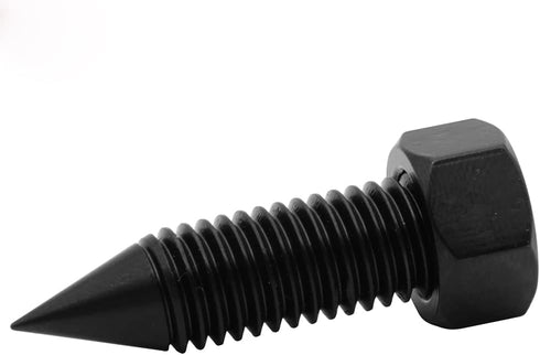 Flushbay 4 Pack Speaker Spikes, Adjustable Floor Protectors, M10 Black for Subwoofer, Turntable, Recorder