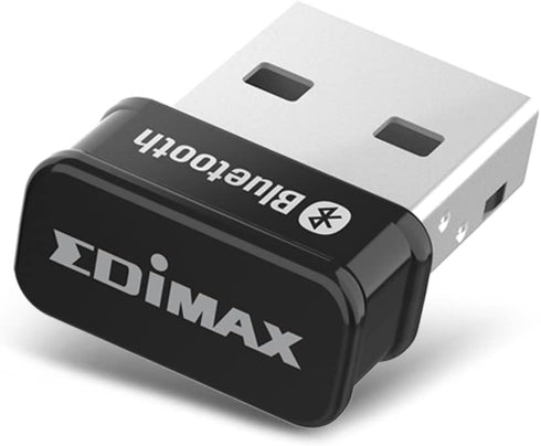 Edimax Bluetooth Adapter for PC, BT 5.0 EDR Nano USB Dongle, Fast Transfer for Windows 10/11, Linux/Mint 21