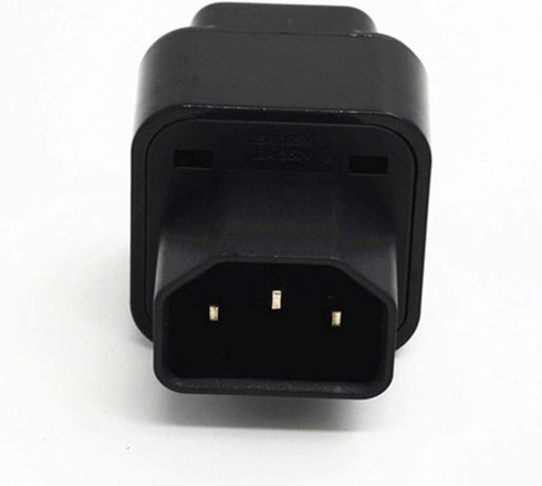 ANRANK IC141320AK UPS Power Adapter, IEC C14 to Universal Female EU US UK AU C13 Socket, 2 Pack