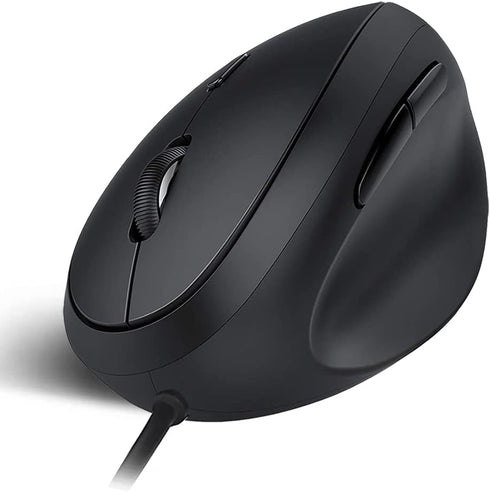 Wired Ergonomic Optical Vertical Mouse, 3 Adjustable DPI, 6 Buttons USB Computer Mouse