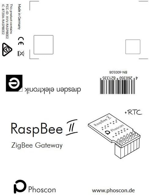 RaspBee II Universal Raspberry Pi Zigbee 3.0 Gateway, Includes deCONZ App for Home Automation and Home Assistant.