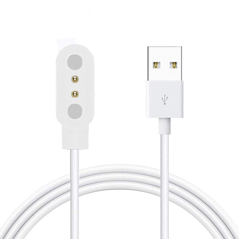Compatible with TOZO S2 Charger, Magnetic USB Charging Cable Replacement Charger Cable Compatible with TOZO S2 1.69/ENOMIR ID208 Smartwatch/ID208 Smartwatch/Aeac ID208 Smartwatch (White)
