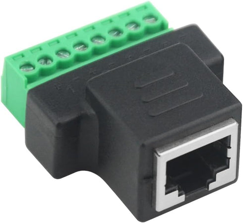 WMYCONGCONG 4 PCS RJ45 Screw Terminal Adaptor Connector for Cat7 Cat6 Cat5 Cat5e Ethernet Extender