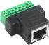 WMYCONGCONG 4 PCS RJ45 Screw Terminal Adaptor Connector for Cat7 Cat6 Cat5 Cat5e Ethernet Extender
