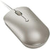 Lenovo 540 USB-C Wired Computer Mouse for PC, Laptop, Ambidextrous Design, Compact Size - Sand