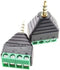 CablesOnline 2-Pack 3.5mm (1/8") Stereo TRRS Male Jack to AV 4-Screw Terminal Block Balun Connectors