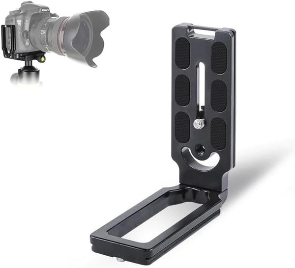 HuaerHui DSLR Camera L-Shaped Bracket Mount, Arca-Swiss Vertical Horizontal Switching Quick Release Plate