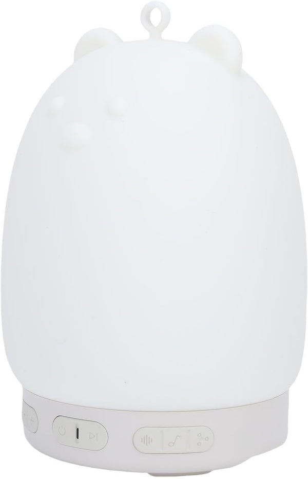 Zopsc Bluetooth Speaker Night Light, Portable Cute Bear Design with Dimmable Color, 2W