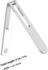 POPETPOP Portable Foldable Zinc Alloy Phone Stand Desktop Mobile Phone Bracket Silver Compact Cellphone Holder for Home