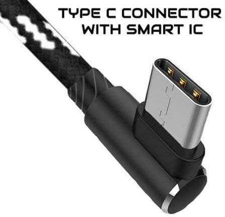 Agoz 4inch Short USB C Cable, Fast Charger 90 Degree Right Angle Cord Compatible with Samsung Galaxy S24 S23 S22 S21,