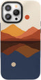 Casely iPhone 13 Pro Max Case - Compatible with MagSafe - Opposites Attract - Day & Night Colorblock Mountain Case