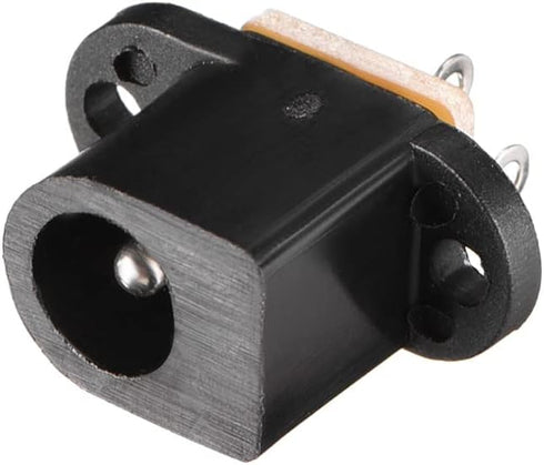 uxcell DC-017 5.5mmx2.0mm DC Power Jack Socket 3 Pin Female Panel Mount Connector, 15pcs