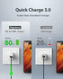 ?18W USB Charger 2-Pack??QC 3.0? Gigastone 18W 3A USB Charger Block Type-A Wall Charger, Qualcomm Certified QC3.0,