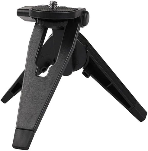 Reflex Camera 1/4''-20 Mini Portable Folding Tripod with Screw Mount Adapter - ABS Plastic Stabiliser Stand for Action