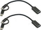 2Pack 2 in 1 Weave Micro USB and Type C Male to USB 2.0 Female Converter Adapter Cable (Black)