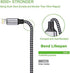 MFi Certified iPhone Charger 3-Pack: 6FT Nylon Braided Lightning Cable for Fast Charging & Data Sync, Compatible with