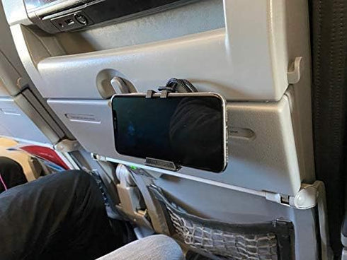 The SkyClip+ Phone & Tablet Holder - Inflight Phone Mount & Stand for Air Travel, Home and Office Use - Compatible with