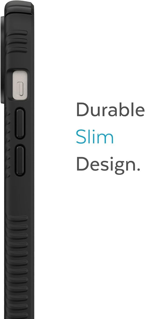 Speck Presidio2 14 13 Grip Case for Apple iPhone & -Polycarbonate, Shock-Absorbent, black