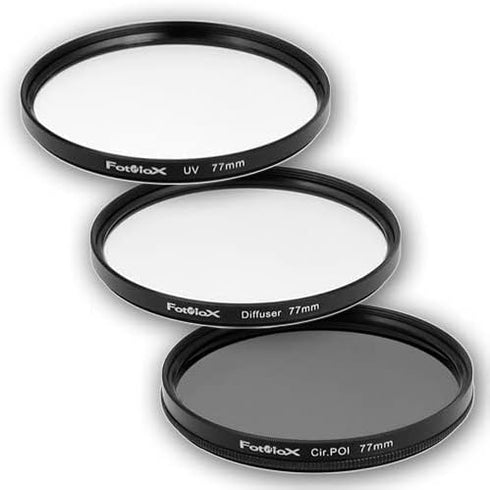 Fotodiox Filter Kit, UV, Circular Polarizer, Soft Diffuser, 77mm for Canon, Nikon, Sony, Olympus