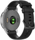 Compatible Garmin Vivoactive 4S Band, 18mm Silicone+Leather+Stainless Steel for Vivomove 3S, Fossil Gen 5E (3 Pack)